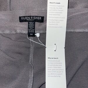 Eileen Fisher Light Grey Stretch Crepe Pants